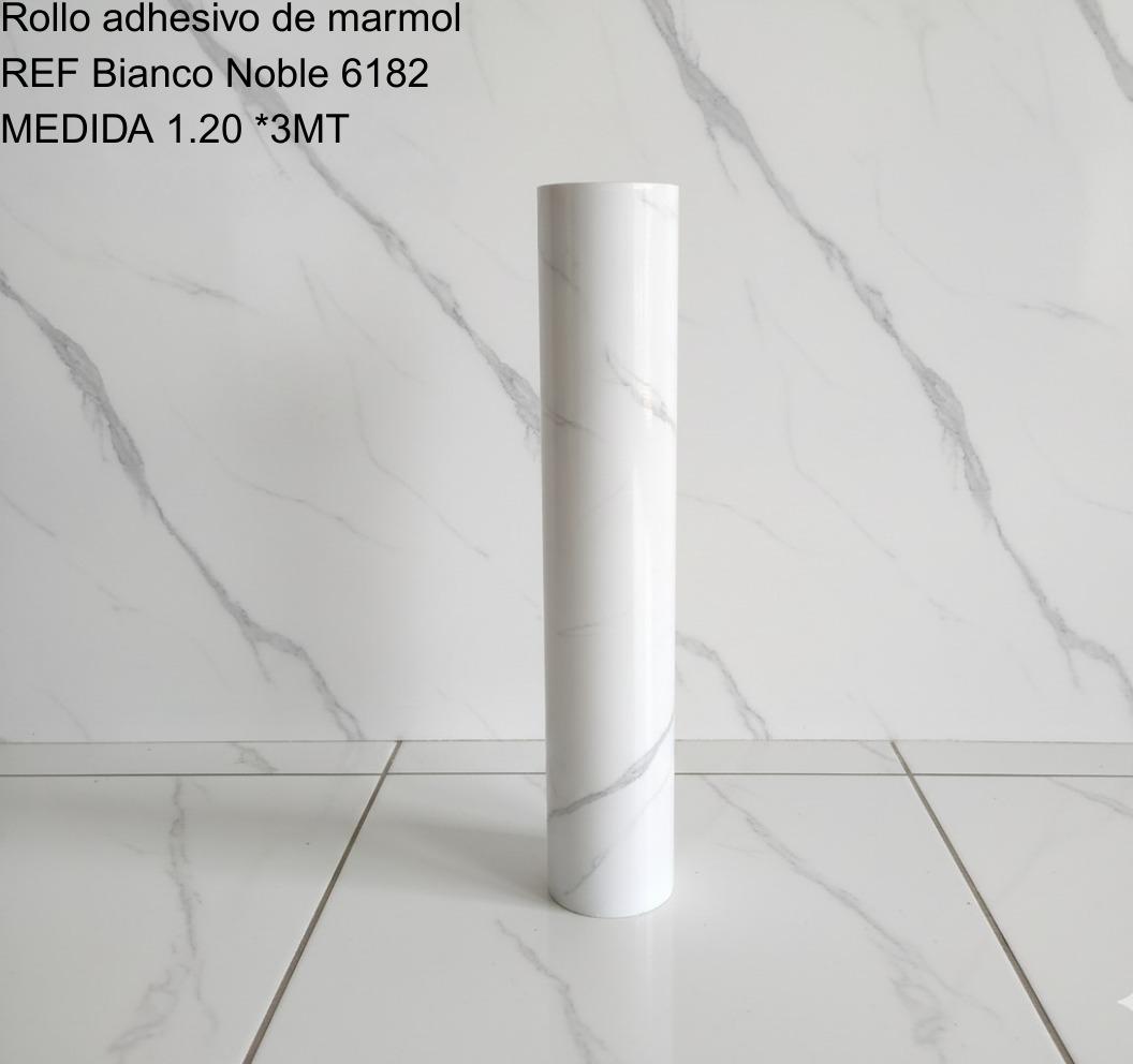 Rollo Adhesivo Mármol Blanco Noble 6182