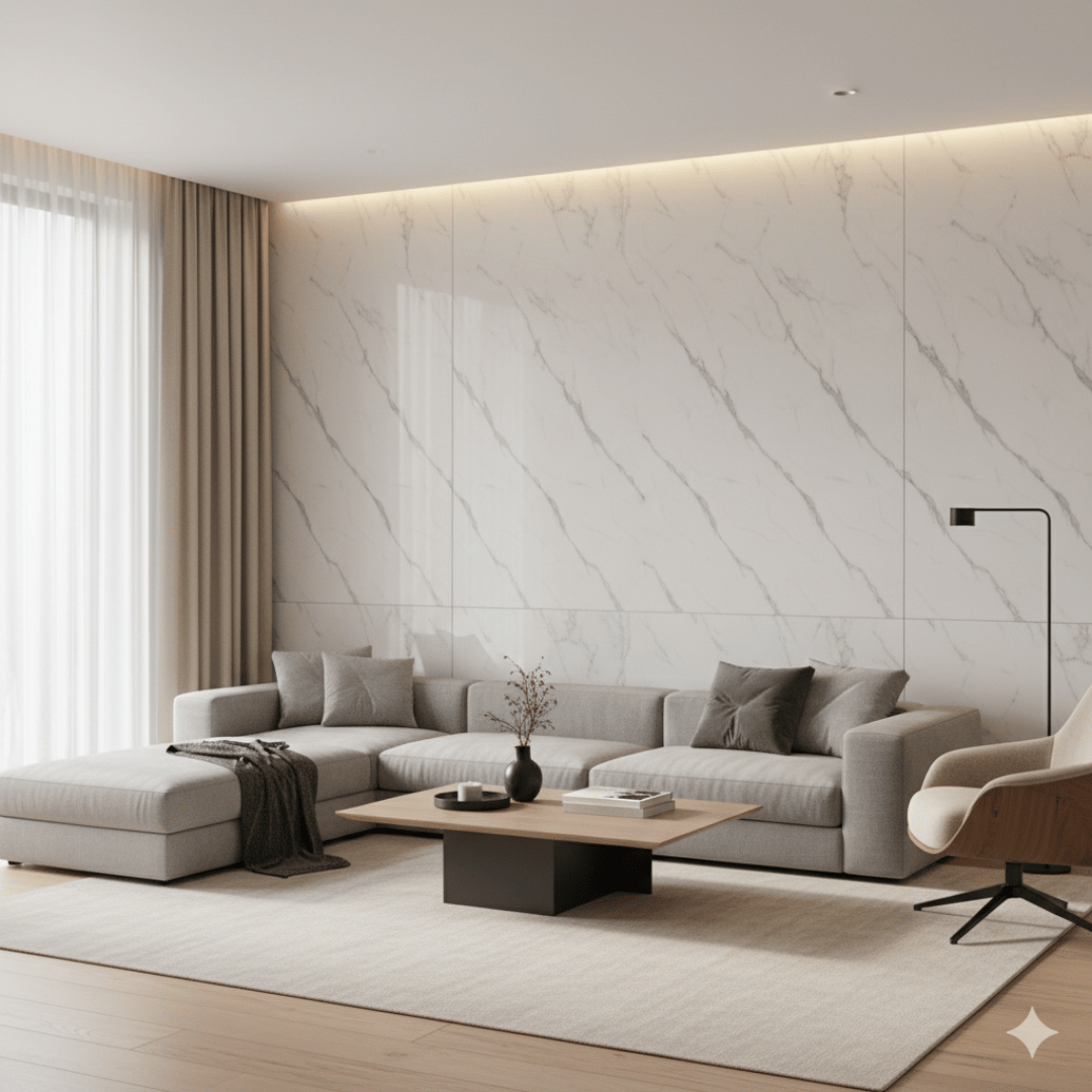 Rollo Adhesivo Mármol Bianco Noble 6182