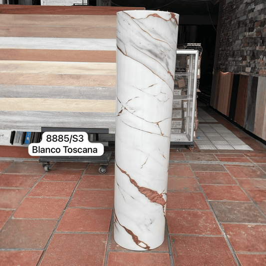 Rollo Adhesivo Mármol Blanco Toscana S3