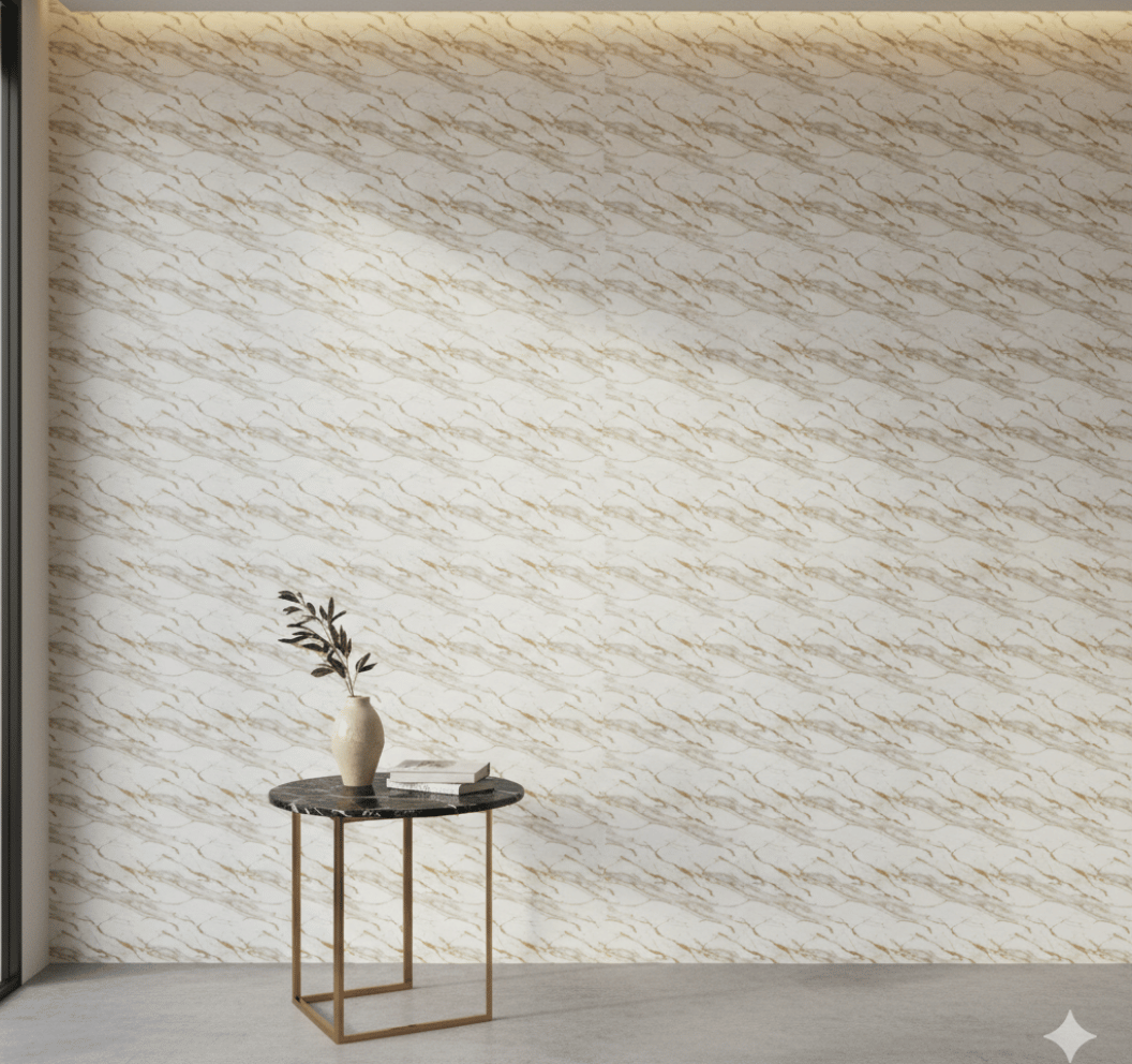 Rollo Adhesivo Mármol Oro Liniares 95