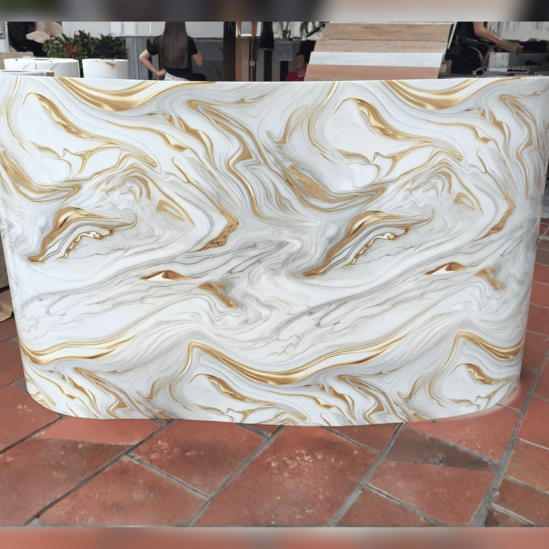 Rollo Adhesivo Mármol Golden Mirage S8