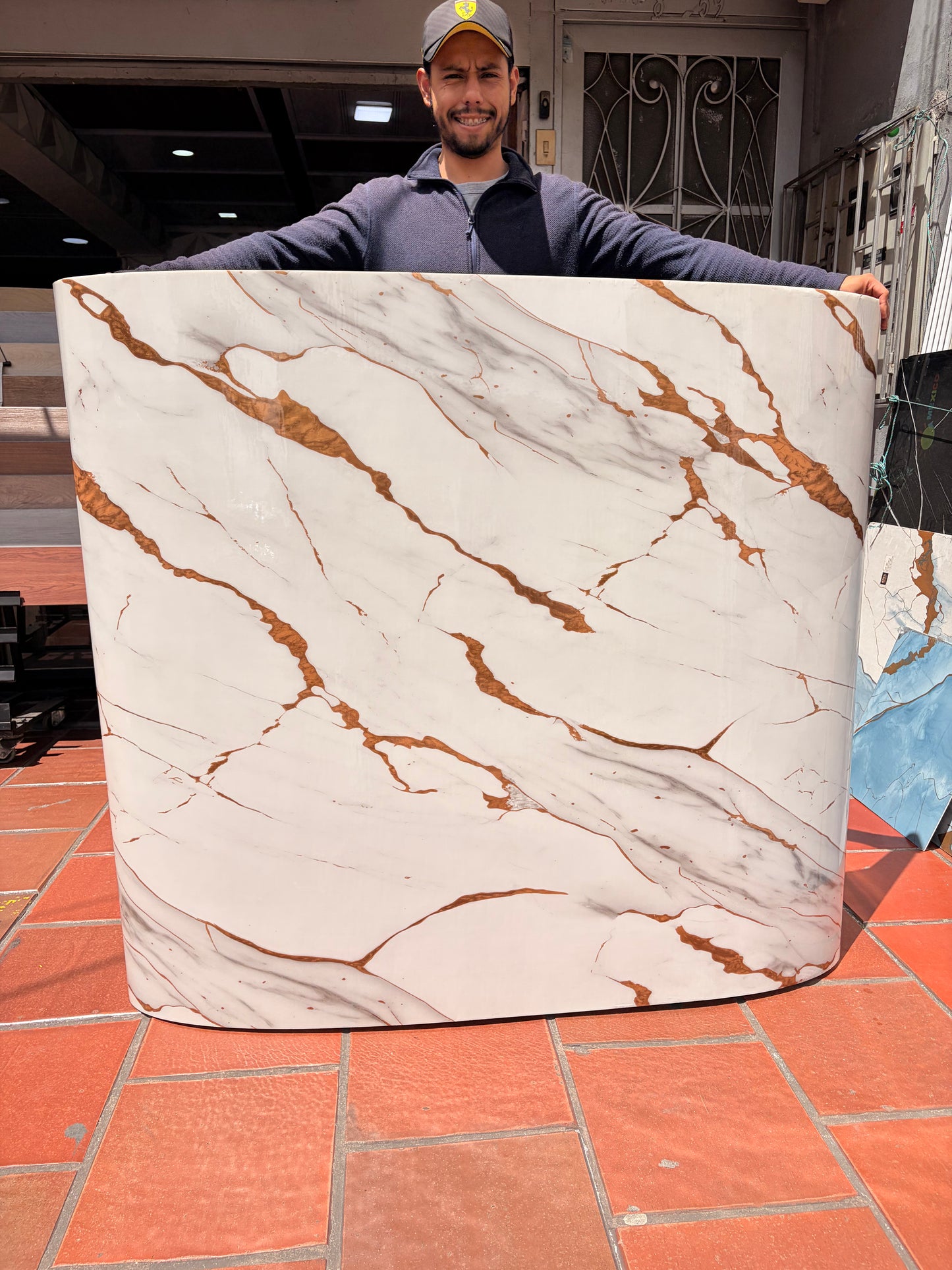 Lamina marmolizada Flexible Blanco Toscana - 1.20m x 3m