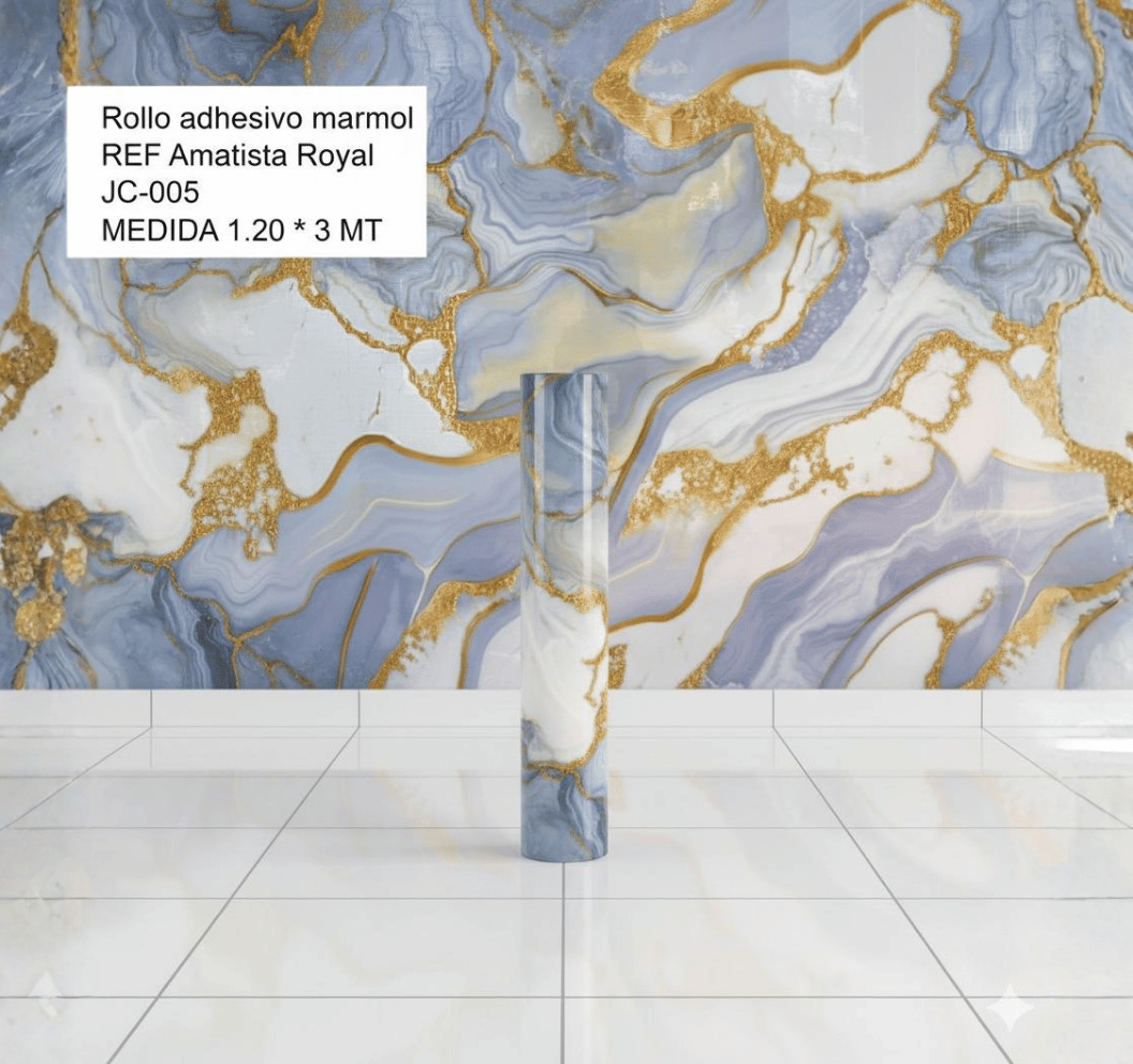 Rollo Adhesivo Mármol Amatista Royal JC-005